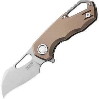 Isonzo M390 Hawkbill foldekniv, bronze anodized titanium