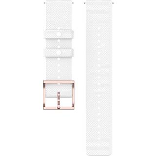 Bowener GRIT X Soft Silikone Armbånd Urrem til Samsung Galaxy Watch 20mm Hvid