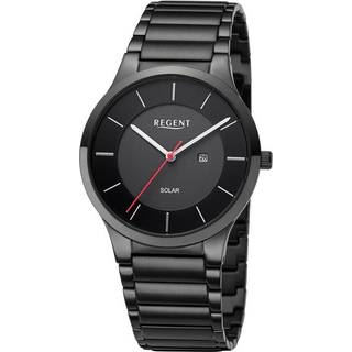 Regent 11150780 Herrenuhr Solar Schwarz