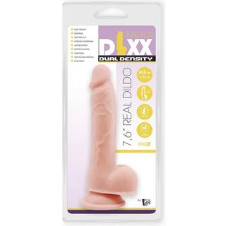 Mr. Dixx 7.6 - sugekop dildo med testikler - natur (19,5 cm)