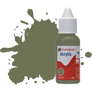 HUMBROL ACRYLIC DROPPER BOTTLE 14ML No 105 Marine Green. Matt