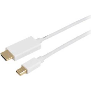 Prokord Hdmi-kabel 1m. Mini Displayport Hdmi Hvid