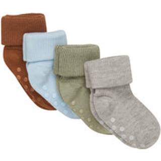 BeKids Baby rib strømpe m. ABS (4-pak) - 208