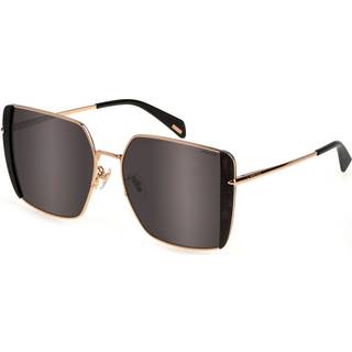 Police SPLL37E STAGEDIVE 12 300X 56 Solbriller Kvinder Guld - Black Gold - 56mm