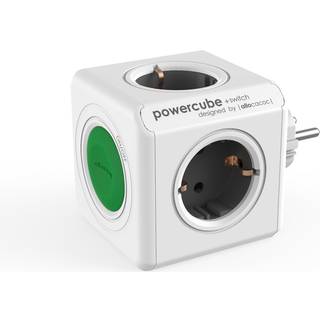 PowerCube original stikdåse med on/off knap - 4 udtag