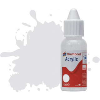HUMBROL ACRYLIC DROPPER BOTTLE 14ML No 196 Light Grey Satin