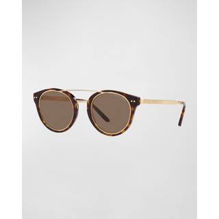 Ralph Lauren Mand RL8210 50025W Solbriller Acetat Skildpadde Brun Pantos Normal