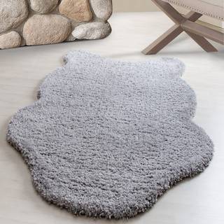 Schaffel 1000 tæppe - Lysegrå - 80X120 (Pelset) cm