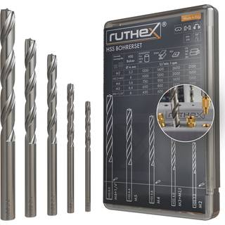 Ruthex Drill Set for thread inserts – M2, M2.5, M3, M4, M5, M6 & 1/4
