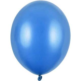 10 stk. Latexballoner metallic blå 12" - Professionel kvalitet til fest og dekoration