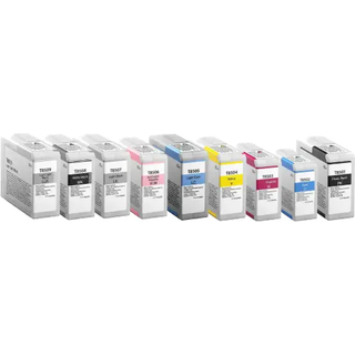 Kompatible blækpatroner Epson T8501-T8509 - C13T850100, 9 stk. rabatpakke 720 ml