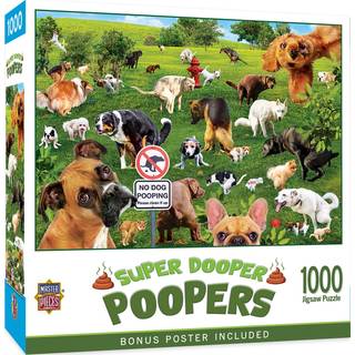 Masterpieces 1000 stykker puslespil for voksne familie eller b?rn - Super Dooper Poopers - 19.25 """" x26.75 """"