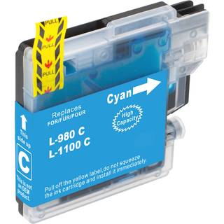 Brother LC980C cyan printerpatron 12ml alternativ LC980C