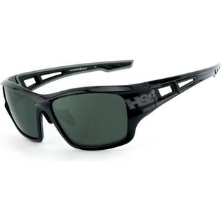 HSE - SportEyes | Sportbrille, Fahrradbrille, Sonnenbrille, Bikerbrille, Radbrille, polarisiert | SEHSTÄRKE möglich | 2095bs-g15p (Polbrille)