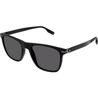 Montblanc MB0248S Polarized 005 55 Solbriller Mænd Black - Black - 55mm