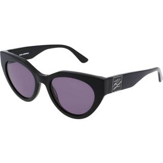 Karl Lagerfeld Kvinde KL6047S 001 Solbriller Acetat Sort Grå Cat Eye Normal Normal