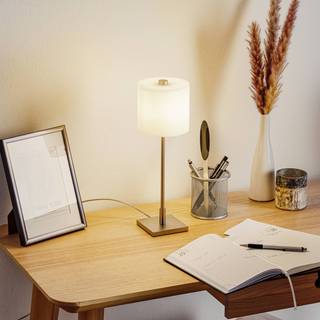 MERCY bordlampe fra KNAPSTEIN mat nikkel