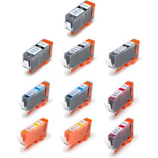Kompatible blækpatroner Canon PGI-520 / CLI-521 - 2932B001, 10 stk. rabatpakke 126 ml