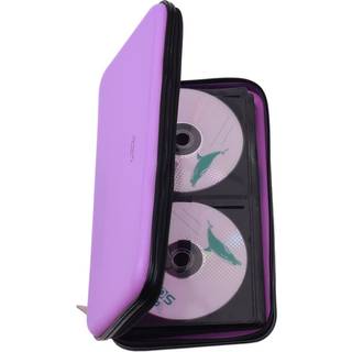 Xiongye CD DVD-sag 72 Kapacitet H?rlig tegnebog DVD CD Case Holder for Car Hard Shell Sturd Case CD Disk Holder DVD Disc Binder Pjece Beskyttende