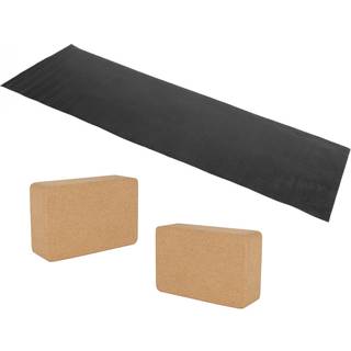Odin Pakketilbud Yogamåtte + 2 stk Kork Yogablokke