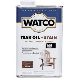 Watco Teak Oil Plus Stain Quart - Greystone: UV- og fugtbestandig finish til teaktræ, rosentræ og mahogni