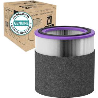 Germguardian Filter v Pet Pure HEPA ægte luftrenserudskiftningsfilter fjerner 99,97% af forurenende stoffer til Airsafe -serien og AC151 Black/Pu