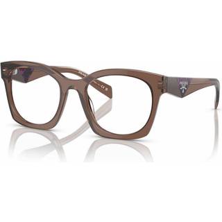 Prada PR A05V 17O1O1 52 Briller Kvinder Brun - Transparent Brown - 52mm