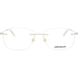 Montblanc Mand MB0075O 002 Optiske stel Metal Guld Transparent Firkantet