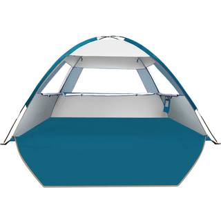 Commouds Beach Tent Sun Shade for 3/4-5/6-7/8-10 Person UPF 50 Beach Sun Shelter Canopy Telt Letvægt let opstillet og bære