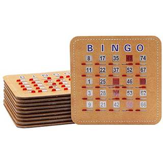 GSE 5Ply syede lukkerbingokort Finger-tip lukker Slide Bingo-kort Letl?set Large Print Bingo-pap med glidende vinduer (10-pack)