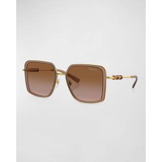 Versace Kvinde VE2261 100213 Solbriller Metal Brun Brun Firkantet Normal Skygge