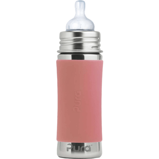 Pura® - Kiki Baby Sutteflaske 3+ mdr. Rosa 325ml - Medium flow