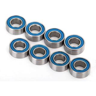 Traxxas 7019R Ball bearings, blue rubber sealed (4x8x3mm) (8)
