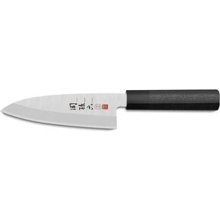 KAI Seki Magoroku Hekiju Deba 15 cm Linkshandmodell - High-Carbon Edelstahl - Griff Harz - Schwarz,Silber