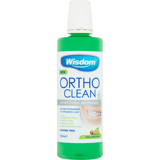 Mundskyl Wisdom ORTHO Clean Antibakterial 500 ml