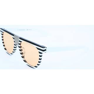 Calvin Klein CKNYC1851S 199 52 Solbriller Kvinder Hvid - Black Stripes - 52mm