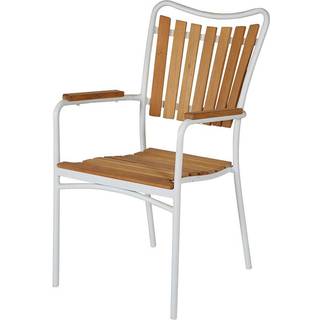 Dacore Eva Teak Havestol - Hvid