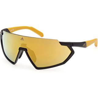 Adidas Sport Mand SP0041 02G Solbriller Injiceret Sort-opaque Brun Maske Normal Spejl