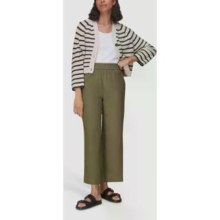 Whistles Whistles Green Linen Pocket Trousers