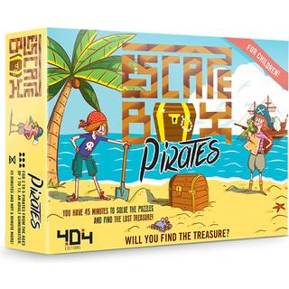 Escape Box Pirates Game | Escape Room in a Box | Sjovt for familiespilaften | Puzzle Solving Game for Kids and Adults | Alder 7+ | 2-5 spillere |
