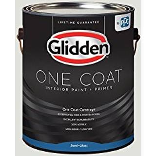 Glidden Interior Paint Primer: White/Tundra Frost One Coat Semi-Gloss 1 Gallon