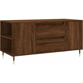 Sofabord 102X44,5X50 Cm Konstrueret Træ - Brun eg