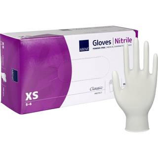 Nitrilhandske pudderfri Hvid XS 150 stk Cat III Classic Protect