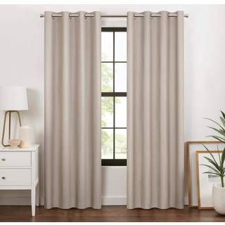 Eclipse 100% m?rkl?gningsgardin Larissa Solid Grommet gardin 84 i lang x 50 i bredt struktureret 100% m?rkl?gningsgardin termisk isoleret gardin