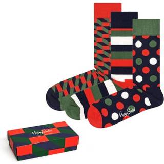 Happy socks 3-pak Classic Holiday Gift Box - Red/Green - Str 36/40