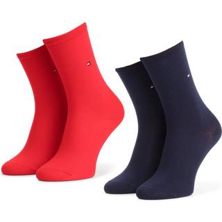 Tommy Hilfiger 2-pak Women Classic Casual Socks - Blue/Red - Str 35/38