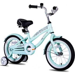 JOYSTAR 12 tommer b?rnecykel med tr?ningshjul til alderen 2-4 ?r pigecykel sm?b?rnscykel Beach Cruiser b?rnecykelgr?n