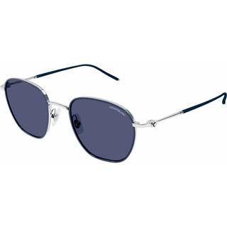 Montblanc MB0160S Asian Fit 009 49 Solbriller Mænd Blue - Blue - 49mm