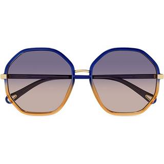 Chloé CH0133SA Asian Fit 007 59 Solbriller Kvinder Blue - Gradient Blue Yellow - 59mm