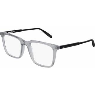 Montblanc Mand MB0011O 009 Optiske stel Acetat Grå Transparent Firkantet - Grå